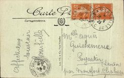 VINTAGE POSTCARD Cannes Town hall