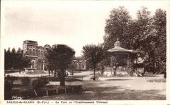 VINTAGE POSTCARD Dirtied of Bearn the Park and L Hydropathic establishment