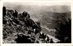 CPA Env De Lourdes Groupe Au Sommet du Pibeste 