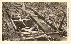 Opinion de Paris de la POSTAL de la VENDIMIA del Seine de la armonia de la lumbrera