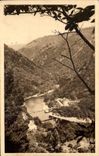 VINTAGE POSTCARD St Martin Meanne Seen On the Bridge D Eylac Road of Saint privat