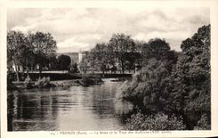 CPA Vernon La Seine Et la Tour des Archives