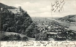 VINTAGE POSTCARD Heidelberg Von DER Terrace