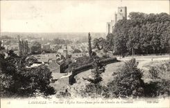VINTAGE POSTCARD Lamballe Seen On L Notre Dame Church Taken of the Way of the Cemetery