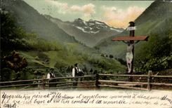 CPA Fluhli Ranft Christ Am Wege nach Melehtnal