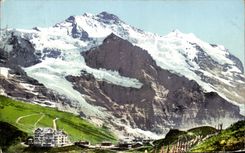CPA Kleine Scheldegg Mit Jungfrau 