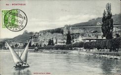 CPA Montreux Bateau 