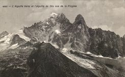 CPA L Aiguille Verte et L Aiguille du dru Vue De La Flegere