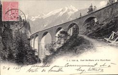 CPA Pont Ste Marie et Le Mont Blanc