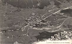 CPA Chamonix Vu A Vol d oiseau 