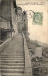 CPA Roc Amadour L Escalier des Pelerins