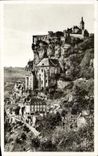 CPA Rocamadour et Le Rocher Surplombant La Ville