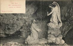CPA Rocamadour Grotte De L Agonie 
