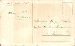 CPA Joyeux Noel Barque au bord de l eau