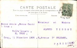 Real photo Man Gray the High Saone H Large 1905