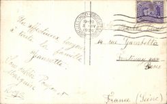 VINTAGE POSTCARD Good Festival Child Hen