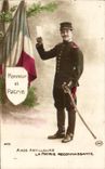 VINTAGE POSTCARD Honor and Fatherland Militaria Artillerists