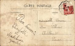 VINTAGE POSTCARD To remember of Sabies D Olonne Child Folklore Costume