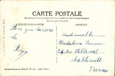 VINTAGE POSTCARD With the Flag Children Illustrator