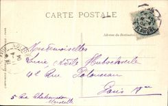 VINTAGE POSTCARD Palate Fontainebleau Gone of Sully