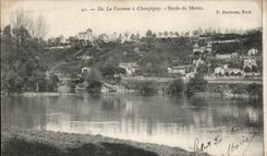 VINTAGE POSTCARD Bords of the Marne Of the Game preserve has Champigny