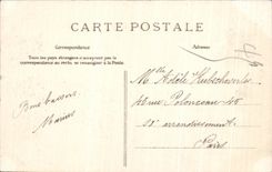 VINTAGE POSTCARD Drill of Fontainebleau Cross of the Martyrdom