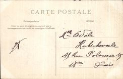 VINTAGE POSTCARD Drill of Fontainebleau the Head of the Dog