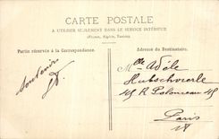 VINTAGE POSTCARD Drill of Fontainebleau Barbizon Road Marie Therese Trees