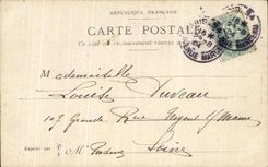 VINTAGE POSTCARD Paris Public garden Saint Germain of Near