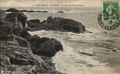 VINTAGE POSTCARD Sands D Olonne the Dimension of the Well D Hell