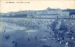 CPA Biarritz Sur le Sable a La Plage
