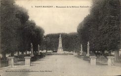 VINTAGE POSTCARD Holy Maixent Monument of Militaria National defense