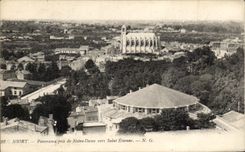 VINTAGE POSTCARD Niort Panorama taken of Notre Dame Etienne Saint