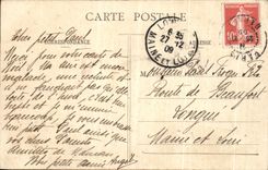 VINTAGE POSTCARD Wood De Vincennes lake De Granville