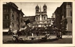 POSTAL Roma Chiesa Della Trinita Dei Monti de la VENDIMIA