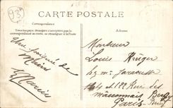VINTAGE POSTCARD Hello of Courneuve