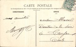 Cementerio de Clichy de la POSTAL de la VENDIMIA del cementerio de los perros el monumento de Barry