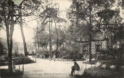 Parque de Clichy de la POSTAL de la VENDIMIA de casa de Denain del protector