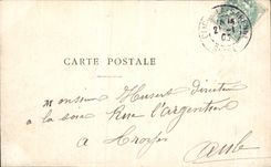 Puente de Clichy de la POSTAL de la VENDIMIA de las lanchas a remolque de Chichy