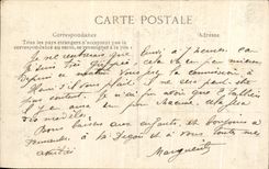 VINTAGE POSTCARD Raw Courbevoie Of the Seine In Bottom of the Bridge Floods 1910