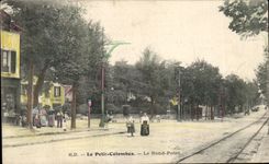 VINTAGE POSTCARD Courbevoie the Round Not