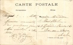 VINTAGE POSTCARD Asnieres Clichy the Cemetery of the Dogs the Monument of Barry