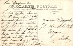Bordes de Montrouge de la POSTAL de la VENDIMIA del barco de Seine