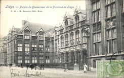 VINTAGE POSTCARD Liege Palate Governor of the Province of Liege