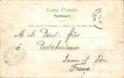 POSTAL de la VENDIMIA que cena L iglesia y la ciudadela