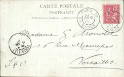 POSTAL Amberes Vue de la VENDIMIA de lugares grandes y del Scheldt bajo