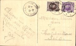 VINTAGE POSTCARD Bruges Street of L Ass Blind