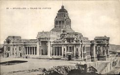 Paladar de Bruselas de la POSTAL de la VENDIMIA de la justicia