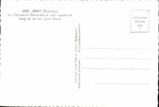 CPSM Brest La Tresoriere Generale Et Son Square le Long de la rue Jean Mace