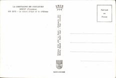 CPM La Bretagne En Couleurs Brest Le Cours D Ajot Et Le Chateau 